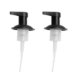 Jarware Black Foaming Soap Dispenser Lids for Regular Mouth Mason Jars, Set of 2
