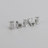 Unxuey 100PCS M6 Aluminium Alloy Rivet Nuts Knurled Flat Head