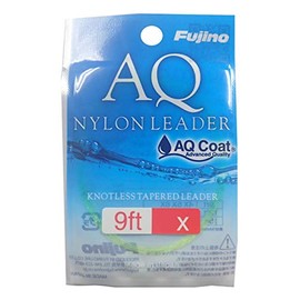 Fujino Line AQ NYLON LEADER 9ft Fluorescent Yellow F-14 5X