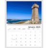 2025 Spiral-bound Wall Calendar (Lighthouse) - 12 Months Desktop/Wall Calendar/Planner