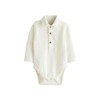 NEXT Smocked Baby Bodysuit, White