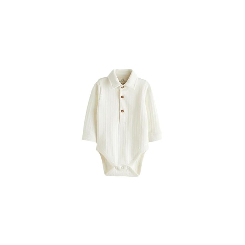 NEXT Smocked Baby Bodysuit, White