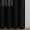 Black Linen Curtains 108 Inches Long 2 Panels for Living