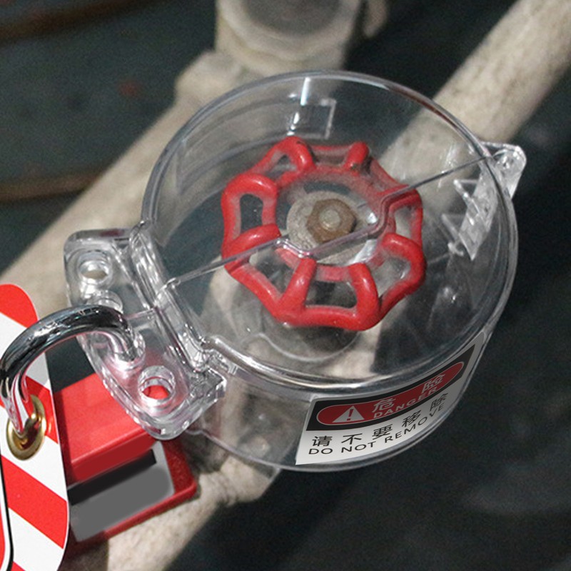 Gate Valve Lockout Transparent 4 Hole Protective Valve Handle Lockout