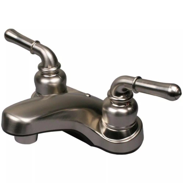 Ultra Faucets Non Metallic 4" Centerset Faucet-Brushed Nickel(LOT of 2)