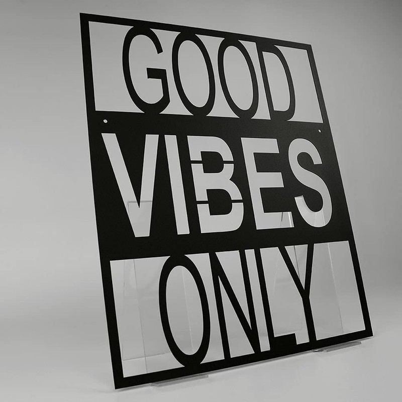 FH FalkonHome Good Vibes Only Metal Sign 318 x 400