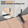 Saker Multi-function Scribing Tool- Construction Pencil- Aluminum Alloy Scribe Tool