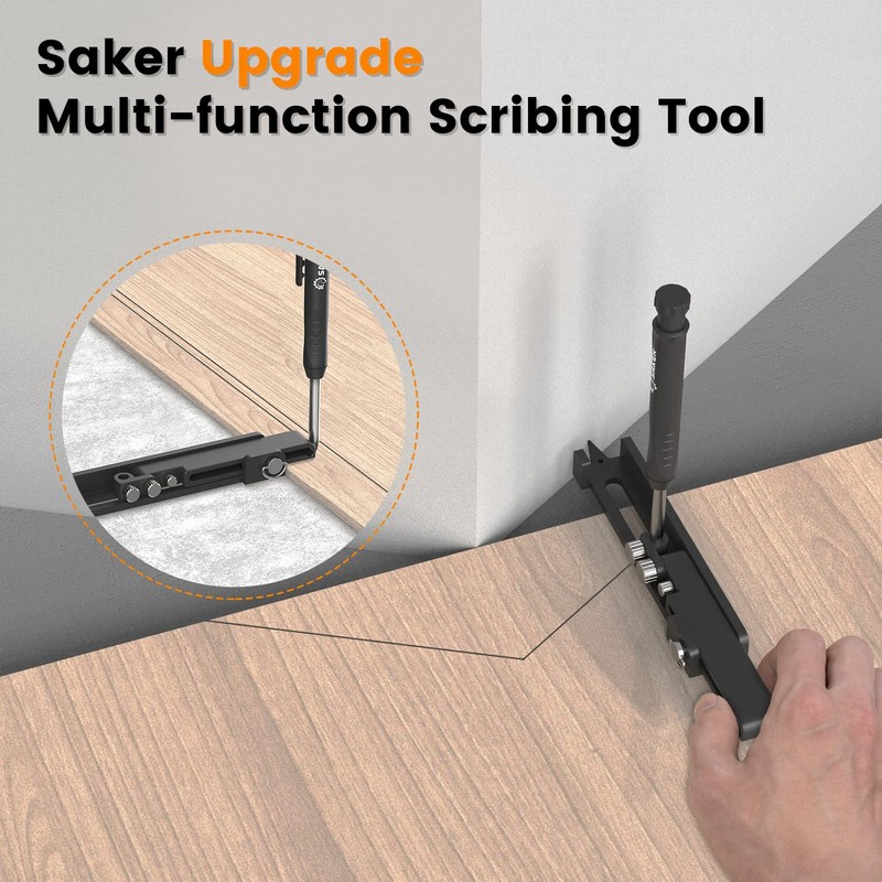 Saker Multi-function Scribing Tool- Construction Pencil- Aluminum Alloy Scribe Tool
