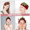 SAFIGLE Versatile Strawberry Leaf Headband Spa Makeup Accessory Set Skincare