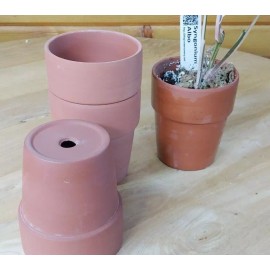 Unbranded 4 Pack Lot of 4 Inch Terracotta Terra Cotta Clay Pots Planters