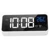 Mirror LED Alarm Clock Two Sets of Alarm Rechargeable Voice