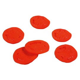 Fake Tomato Slices Set Food Dummy Decorative Tomato Red 7.5 cm Decoration