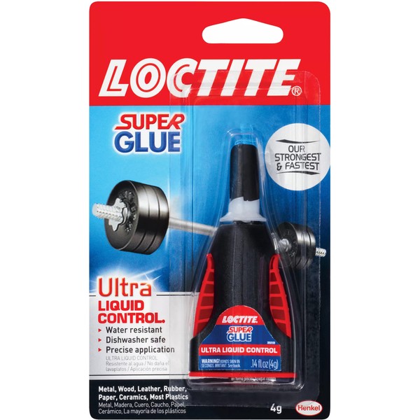 Loctite 1647358 Super Glue Ultra Liquid Control, Clear Superglue, Cyanoacrylate Adhesive Instant Glue, Quick Dry - 0.14 fl oz, Pack of 1