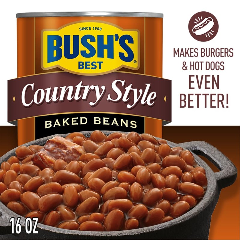 BUSH'S BEST 16 oz Canned Country Style Baked Beans, Source