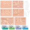 22 Pcs Suture Practice Kit Incudes 6 Silicone Suture Practice