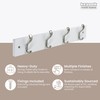 keypak Minimalistic Wall-Mounted Coat Rack – 4 Hooks on Stylish