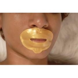 1 x Pack New Crystal 24K Gold Powder Gel Collagen Lip Mask Masks Sheet Patch, Anti Ageing Aging, Remove Lines, Dry Lips, Skincare, Anti Wrinkle, Moisturising, Moisture, Hydrating, Uplifting, Whitening, Remove Blemishes. Firmer, Smoother, Tone, Regenerati