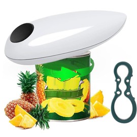 Electric Tin Opener, Automatic Can Opener One Touch, Hand Free Tin Opener Safe and Smooth Cutting, Kitchen Electric Can Opener for Arthritis, Restaurant, Seniors,Kitchen Gadget for Almost All Size Can