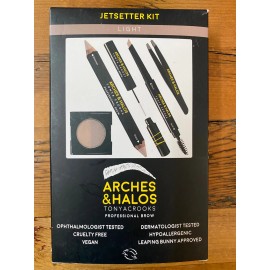 Arches & Halos NEW Tonya Crooks Professional Brow 6 Pc Jetsetter Kit - LIGHT - Arches & Halos