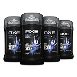 AXE Phoenix Desodorante 48H Protección contra olores Desodorante sin aluminio de menta triturada y romero para hombres, 3 onzas, 4 unidades