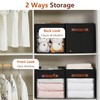 Roobyl Storage Cube Organizer with Clear Window, Linen Collapsible Storage
