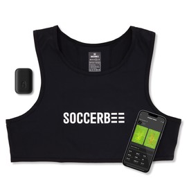 SOCCERBEE-Pro2 - GPS Tracker and Vest for Tracking Activities of Outdoor Sports Athletes Such as Soccer, Football, Rugby, Hockey, and Lacrosse (Extra Small)
