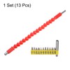 sourcing map Flexible Drill Bit Extension Kits, 13pcs Screwdriver Bit
