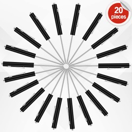 Shimeyao 20 Pcs Pocket Screwdriver Bulk Mini Clips Pocket Screwdriver Magnetic Slotted Screw Driver Screwdriver with Magnet for Mechanical Electrician Technician(Black)