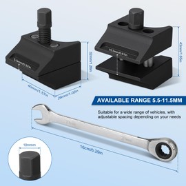 Kigniote Suspension Strut Spreader Clamp Bore Spreader Spreader Suspension Split Hub Knuckle Spreader Axle Spreader Fits Most Vehicle Makes and Models with Wrench