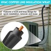 3 Layer HVAC Copper Pipe Insulation Cover, 72x10.2 Inch Waterproof
