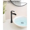 Tall Vessel Sink Faucet, Oil Rubbed Bronze Bathroom Faucet Waterfall