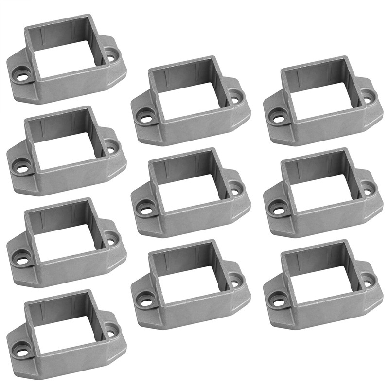 OTTFF 10 Pack Square Post Flange Anchor Base Fits 2"