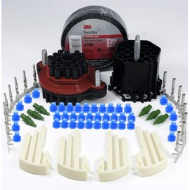 22-PIN (Conductor) 20 amps Bulkhead Kit Series, Sealer Terminals, Housing Male & Female Quick Disconnect Kit