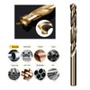 5pcs M35 HSS Gold Cobalt Jobber Drill Bit Set For