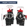 RALZAOTO PE22mm Carburetor for 110cc to 130cc Flange Motorcycle Engine