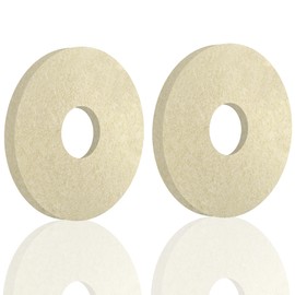 12" Polish Orbiter Pad 437.051 (2-Pack, White) fit for Oreck 550MC Orbiter Floor Machine .Fit Tile, Concrete, Vinyl Floors – Heavy-Duty Cleaning & Polishing
