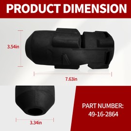 1pcs 49-16-2864 Impact Protective Boot for milwaukee M18 3/4" FUEL Torque Impact Wrench 2864-20 Electric Tools black