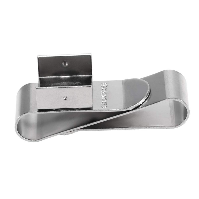 Stainless Steel Cue Chalk Clip Snooker Billiards Chalk Holder Pool