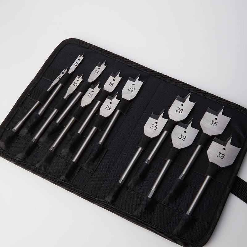 Draper 82634 13 Piece Flat Wood Bit Set, 230 V,