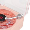 Record Player Style Bluetooth Speaker with Night Light and Time