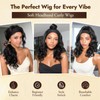Loose Wave Curly Headband Wig for Black Women 15 Inch