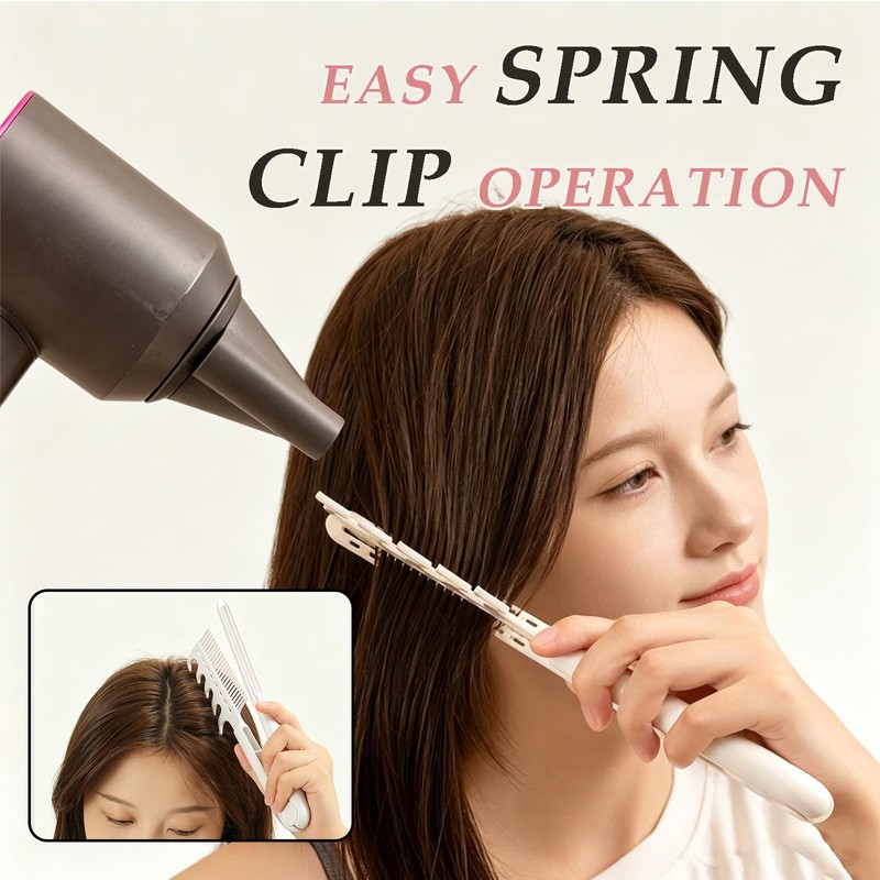 MIUPOO 2 In 1 V Shape Volumizing Hair Comb, Root