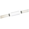 Connector/sleeve with O-ring for two flexible condensate hoses with a