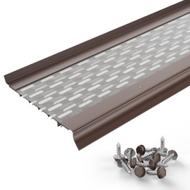 Waterlock Micromesh 5 inch Gutter Guards Leaf Protection, 1 Feet Sample Pack Royal Brown, Stainless Steel Mesh, Aluminum Gutter Covers, Contractor Grade Gutter Guard from Manufacturer