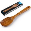 Zulay Kitchen Premium Large Teak Wooden Spoon For Cooking -