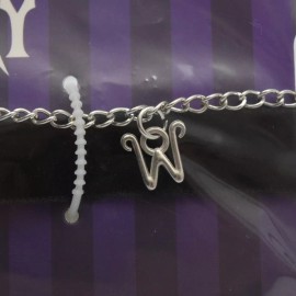 Claire's Wednesday Choker Necklace Charms Skull Wendy  Thing Hand Intial W Addams Family