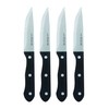 Henckels Steak Knife Set of 4, Stainless Steel, Black