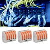50Pcs Push Wire Wiring Connector Mini Fast Compact Connect Terminal