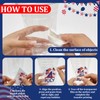 100 Sets 4th of July Party Cups with Lids and