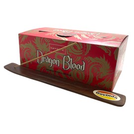 Govinda Incense Stick Holder Bundle with Nandita Dragon Blood Incense Sticks - 12 Boxes x 15 Grams